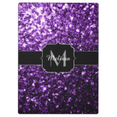 Porte-bloc Parties scintillant foncé violet faux brillant sci (Dos)