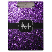 Porte-bloc Parties scintillant foncé violet faux brillant sci (Devant)