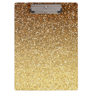 Porte-bloc Parties scintillant Gold Faux Ombre