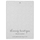 Porte-bloc Parties scintillant grise (Dos)