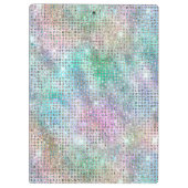 Porte-bloc Parties scintillant Holographique personnalisée (Dos)