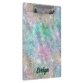 Porte-bloc Parties scintillant Holographique personnalisée (Swatch)