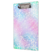 Porte-bloc Parties scintillant Iridescente Magique Éclat rose (Gauche)