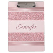 Porte-bloc Parties scintillant Look Rose Couleur or Script de (Devant)