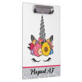 Porte-bloc Parties scintillant magique AF Unicorne avec couro (Swatch)