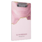 Porte-bloc Parties scintillant or en marbre rose (Swatch)