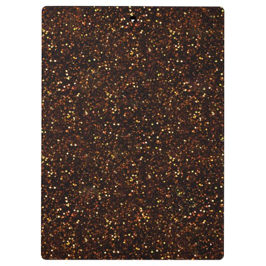 Porte-bloc Parties scintillant orange en cuivre foncé (Dos)