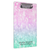 Porte-bloc Parties scintillant Pastel Pink & Mint Green Glam  (Swatch)