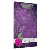 Porte-bloc Parties scintillant Purple Pink Enseignants Apple  (Swatch)