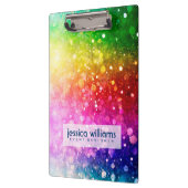 Porte-bloc Parties scintillant Rainbow Colors Bokeh (Gauche)