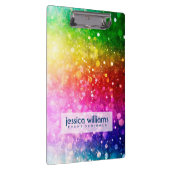 Porte-bloc Parties scintillant Rainbow Colors Bokeh (Swatch)