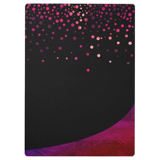 Porte-bloc Parties scintillant rose Faux Sparkle Confetti Mod (Dos)