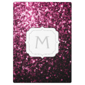 Porte-bloc Parties scintillant rose foncé brillant scintille (Dos)