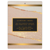 Porte-bloc Parties scintillant Rose Gold de luxe (Dos)