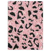 PORTE-BLOC PARTIES SCINTILLANT ROSE LEOPARD (Dos)