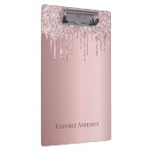 Porte-bloc Parties scintillant rose pâle gouttes monogramme m (Swatch)