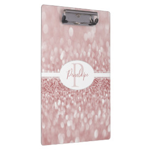 Porte-bloc Parties scintillant rose Porte - bloc personnalis
