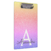 Porte-bloc Parties scintillant rose pourpre et école de monog (Swatch)
