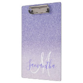 Porte-bloc Parties scintillant violet moderne étincelles Nom (Gauche)