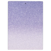 Porte-bloc Parties scintillant violet moderne étincelles Nom (Dos)