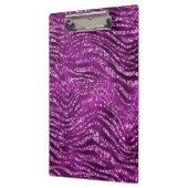 Porte-bloc Parties scintillant violet Ombre glam Tiger Stripe (Gauche)