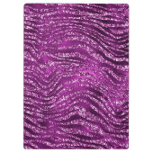 Porte-bloc Parties scintillant violet Ombre glam Tiger Stripe (Dos)
