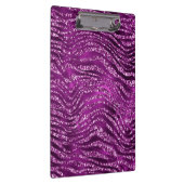Porte-bloc Parties scintillant violet Ombre glam Tiger Stripe (Swatch)