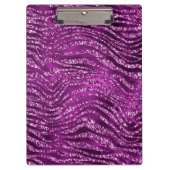 Porte-bloc Parties scintillant violet Ombre glam Tiger Stripe (Devant)