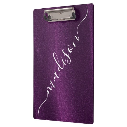 Porte-bloc Parties scintillant violet Shimmer Personnalisé No (Gauche)