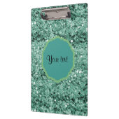 Porte-bloc Parties scintillantes turquoises scintillantes (Gauche)