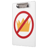 Porte-bloc PAS DE ROIS ! Anti-Trump (Gauche)