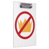 Porte-bloc PAS DE ROIS ! Anti-Trump (Swatch)