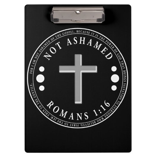 Porte-bloc Pas honteux de l'Evangile Verse chrétien (Devant)