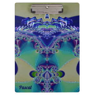 Porte-bloc PASCAL ~ WOW! ÉTRANGE ! Aqua jaune bleu et vert