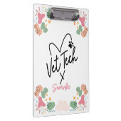 Porte-bloc Pastel abstrait forme motif Vet Tech Coeur (Swatch)