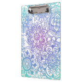Porte-bloc Pastel Blue Purple Mandala Motif (Gauche)