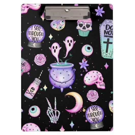 Porte-bloc pastel goth motif foncé (Devant)