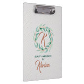 Porte-bloc Pastel Green Eucalyptus Leafs Wreath (Swatch)