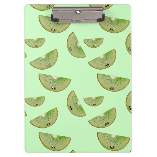 Porte-bloc Pastel Green Kawaii Kiwi (Devant)
