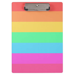 Porte-bloc Pastel Rainbow Color Strips Design