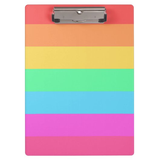 Porte-bloc Pastel Rainbow Color Strips Design (Devant)