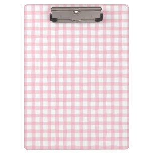 Porte-bloc Pastel Rose à Carreaux – Motif sans Couture à l'Es