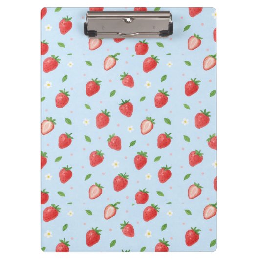 Porte-bloc Pastel Strawberry Dreams Motif sans couture (Devant)