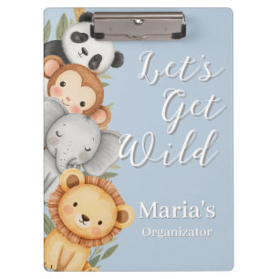 Porte-bloc Pastel Tropical Wild Jungle Safari Animaux