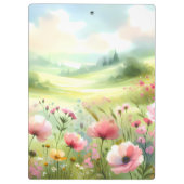 Porte-bloc Pastel Wildflower Meadow Landscape (Dos)