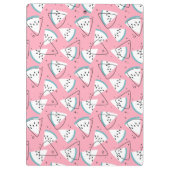 Porte-bloc Pastèques colorées d'aquarelle (Dos)