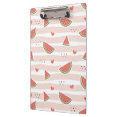 Porte-bloc Pastèques rouges, Coeurs, Grandes Pâtes, Motif d'é (Gauche)