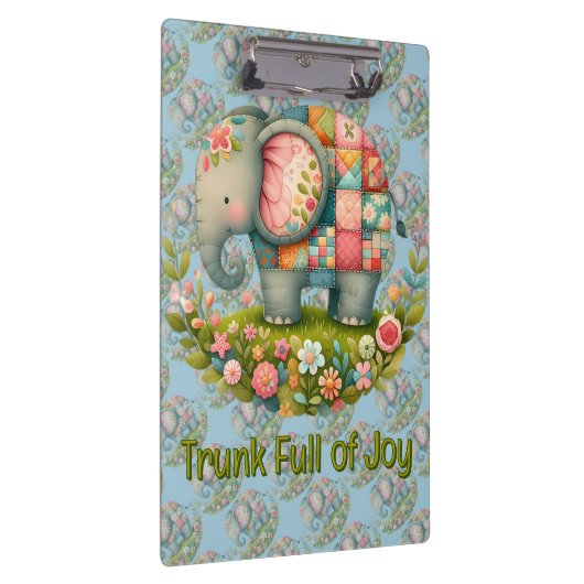 Porte-bloc Patchwork Elephant Floral Meadow Charm (Swatch)