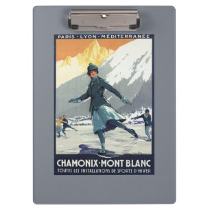 Porte-bloc Patinage de glace - affiche olympique de promo de