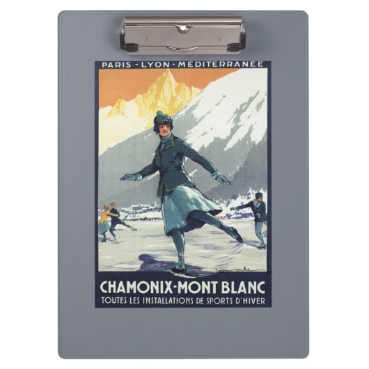 Porte-bloc Patinage de glace - affiche olympique de promo de (Devant)